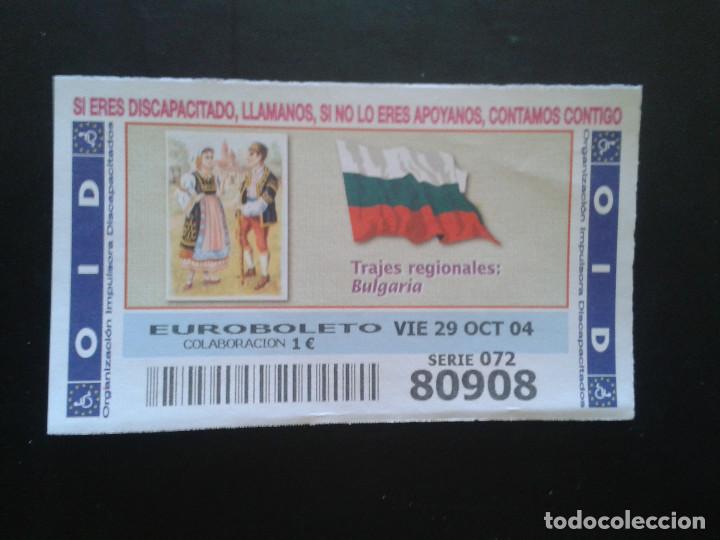 ONCE Coupons: CUPON OID (ORGANIZACI&Oacute;N IMPULSORA DISCAPACITADOS). 29/10/2004