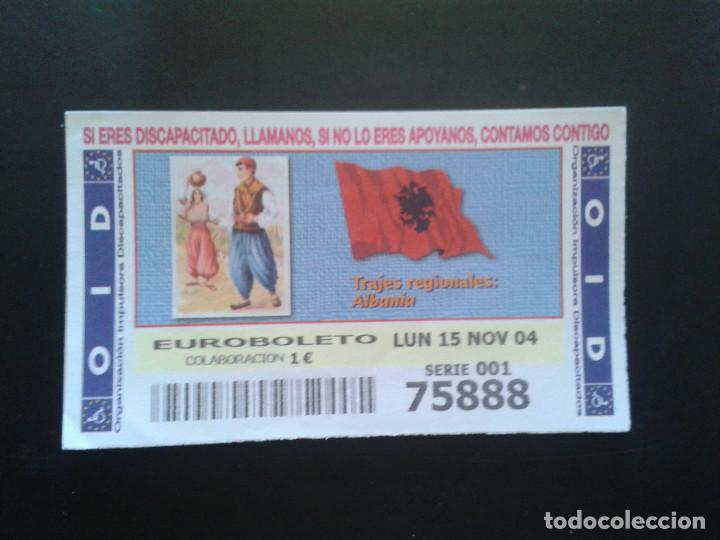 Coupon ONCE: CUPON OID (ORGANIZACI&Oacute;N IMPULSORA DISCAPACITADOS). 15/11/2004