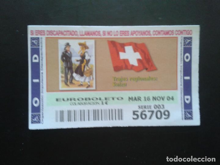 Coupon ONCE: CUPON OID (ORGANIZACI&Oacute;N IMPULSORA DISCAPACITADOS). 16/11/2004