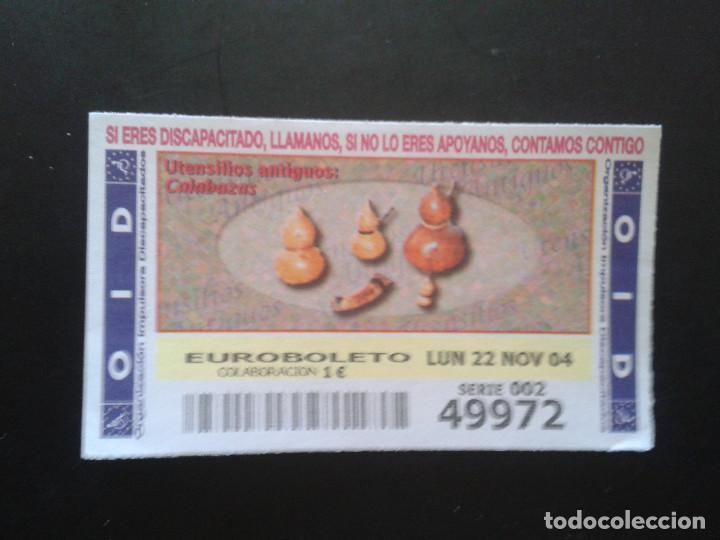 ONCE Coupons: CUPON OID (ORGANIZACI&Oacute;N IMPULSORA DISCAPACITADOS). 22/11/2004