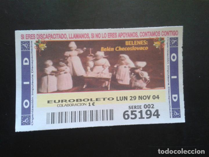 Coupon ONCE: CUPON OID (ORGANIZACI&Oacute;N IMPULSORA DISCAPACITADOS). 29/11/2004