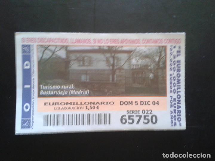 Coupon ONCE: CUPON OID (ORGANIZACI&Oacute;N IMPULSORA DISCAPACITADOS). 05/12/2004