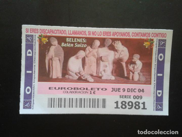 Coupon ONCE: CUPON OID (ORGANIZACI&Oacute;N IMPULSORA DISCAPACITADOS). 09/12/2004
