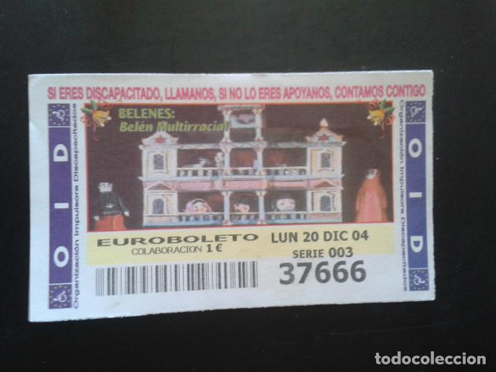 Coupon ONCE: CUPON OID (ORGANIZACI&Oacute;N IMPULSORA DISCAPACITADOS). 20/12/2004