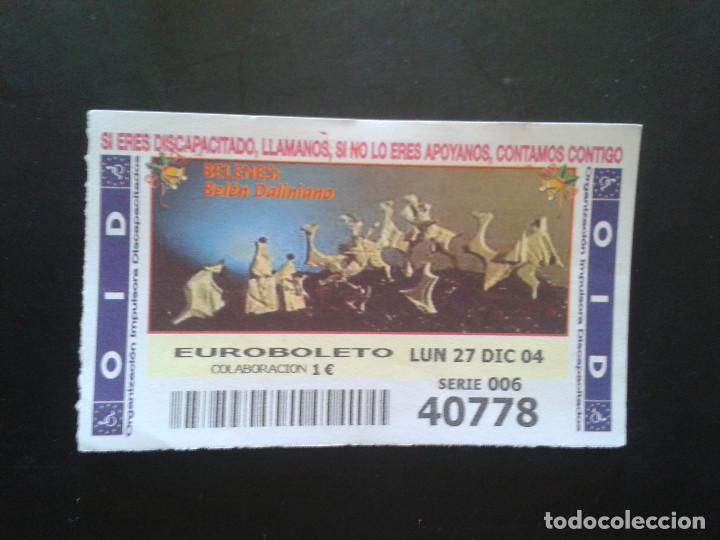 ONCE Coupons: CUPON OID (ORGANIZACI&Oacute;N IMPULSORA DISCAPACITADOS). 27/12/2004