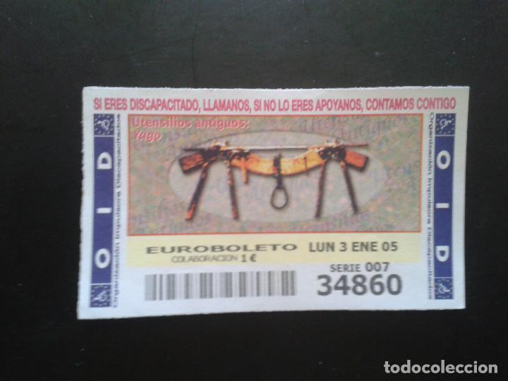 Coupon ONCE: CUPON OID (ORGANIZACI&Oacute;N IMPULSORA DISCAPACITADOS). 03/01/2005