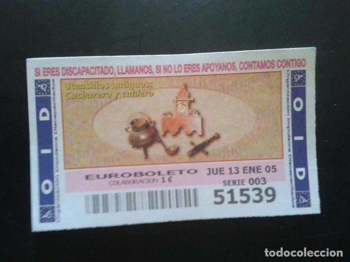 ONCE Coupons: CUPON OID (ORGANIZACI&Oacute;N IMPULSORA DISCAPACITADOS). 13/01/2005