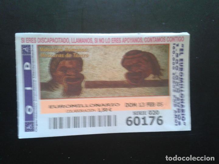 Coupon ONCE: CUPON OID (ORGANIZACI&Oacute;N IMPULSORA DISCAPACITADOS). 13/02/2005