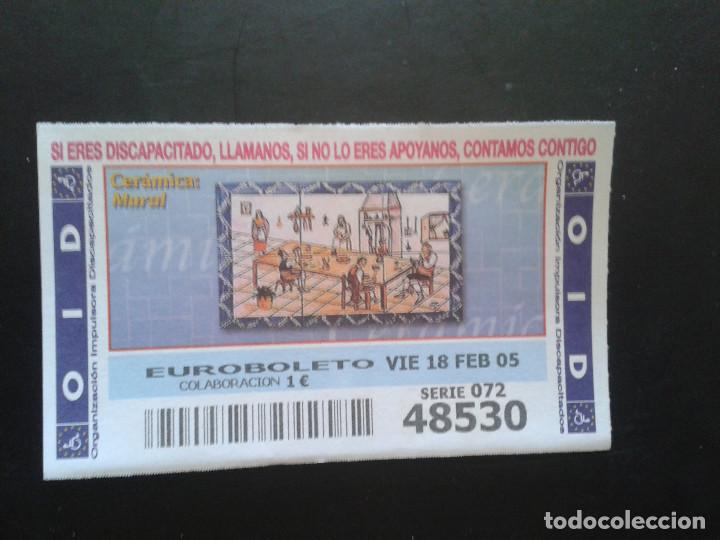 Coupon ONCE: CUPON OID (ORGANIZACI&Oacute;N IMPULSORA DISCAPACITADOS). 18/02/2005