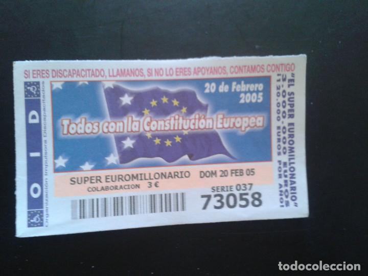 ONCE Coupons: CUPON OID (ORGANIZACI&Oacute;N IMPULSORA DISCAPACITADOS). 20/02/2005