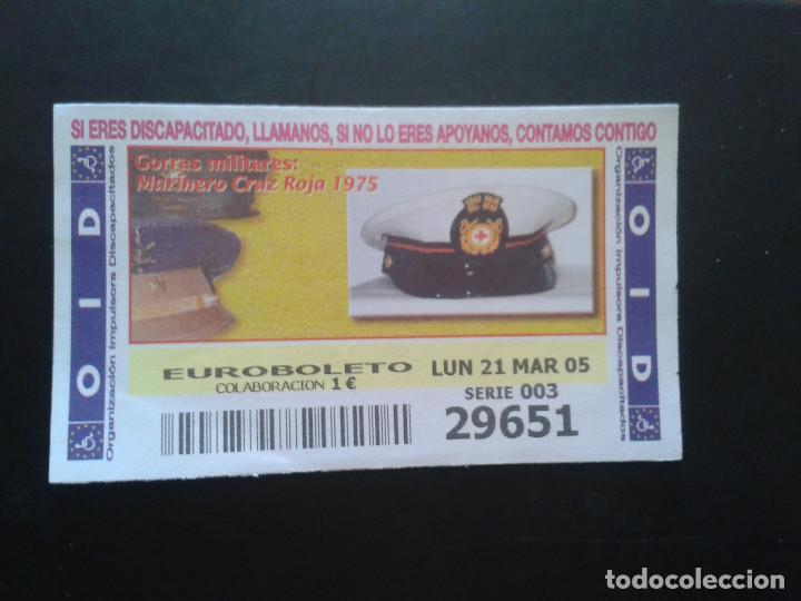 Coupon ONCE: CUPON OID (ORGANIZACI&Oacute;N IMPULSORA DISCAPACITADOS). 21/03/2005