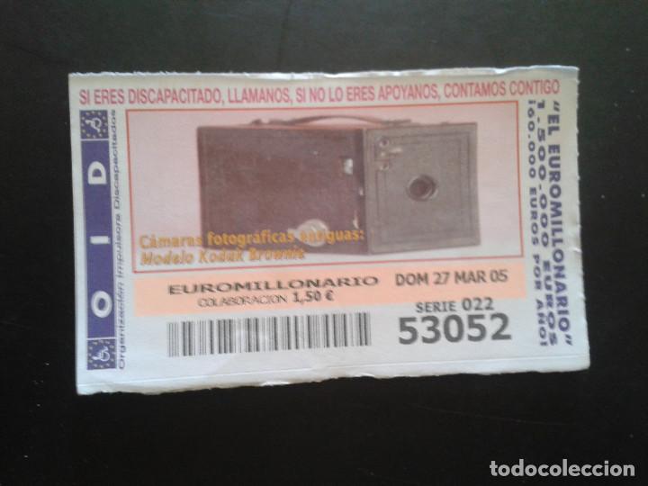 ONCE Coupons: CUPON OID (ORGANIZACI&Oacute;N IMPULSORA DISCAPACITADOS). 27/03/2005