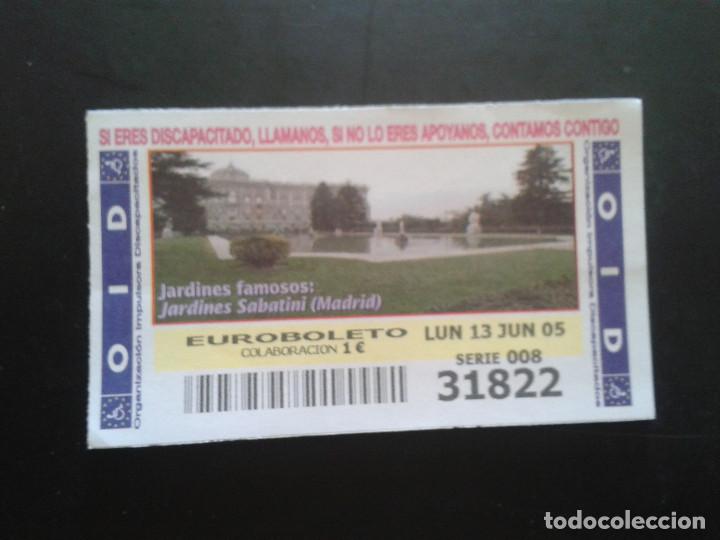 Coupon ONCE: CUPON OID (ORGANIZACI&Oacute;N IMPULSORA DISCAPACITADOS). 13/06/2005