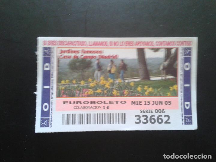 Coupon ONCE: CUPON OID (ORGANIZACI&Oacute;N IMPULSORA DISCAPACITADOS). 15/06/2005