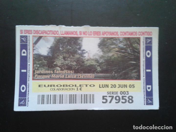 ONCE Coupons: CUPON OID (ORGANIZACI&Oacute;N IMPULSORA DISCAPACITADOS). 20/06/2005