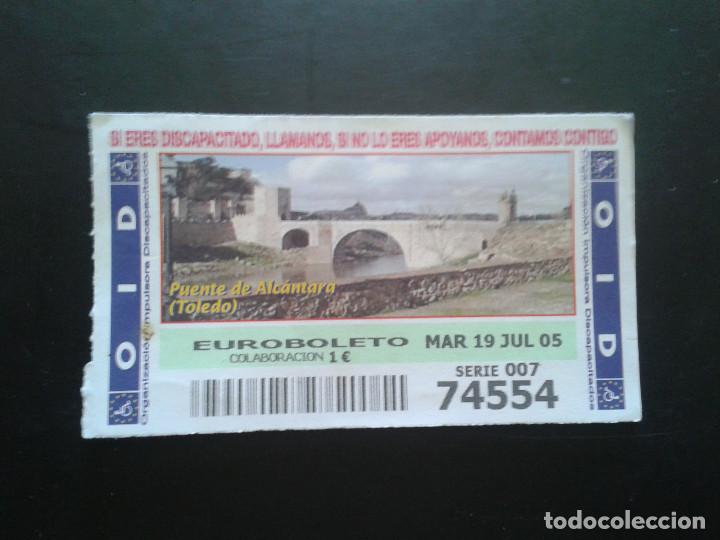 Coupon ONCE: CUPON OID (ORGANIZACI&Oacute;N IMPULSORA DISCAPACITADOS). 19/07/2005