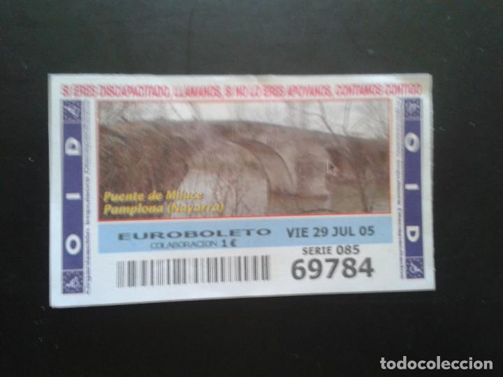 ONCE Coupons: CUPON OID (ORGANIZACI&Oacute;N IMPULSORA DISCAPACITADOS). 29/07/2005