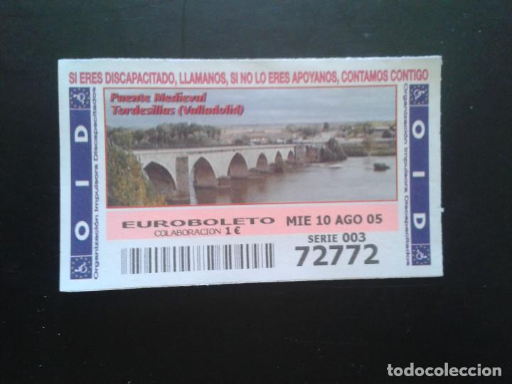 Coupon ONCE: CUPON OID (ORGANIZACI&Oacute;N IMPULSORA DISCAPACITADOS). 10/08/2005