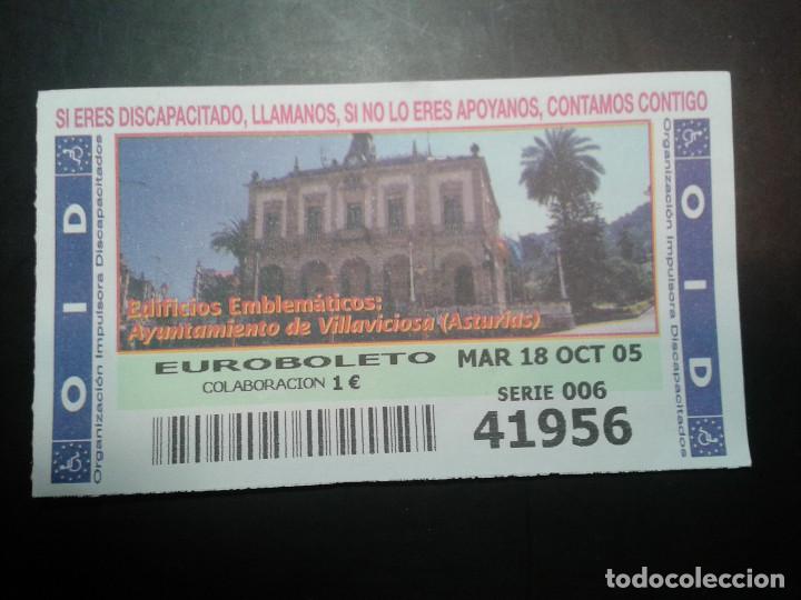 Coupon ONCE: CUPON OID (ORGANIZACI&Oacute;N IMPULSORA DISCAPACITADOS). 18/10/2005