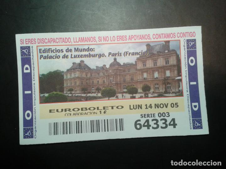 ONCE Coupons: CUPON OID (ORGANIZACI&Oacute;N IMPULSORA DISCAPACITADOS). 14/11/2005