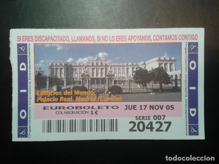 Coupon ONCE: CUPON OID (ORGANIZACI&Oacute;N IMPULSORA DISCAPACITADOS). 17/11/2005