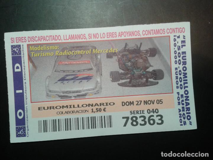 Coupon ONCE: CUPON OID (ORGANIZACI&Oacute;N IMPULSORA DISCAPACITADOS). 27/11/2005