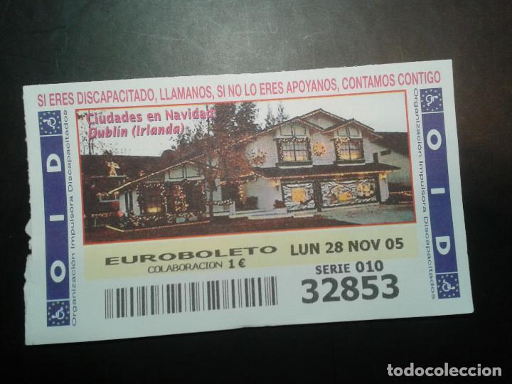 Coupon ONCE: CUPON OID (ORGANIZACI&Oacute;N IMPULSORA DISCAPACITADOS). 28/11/2005