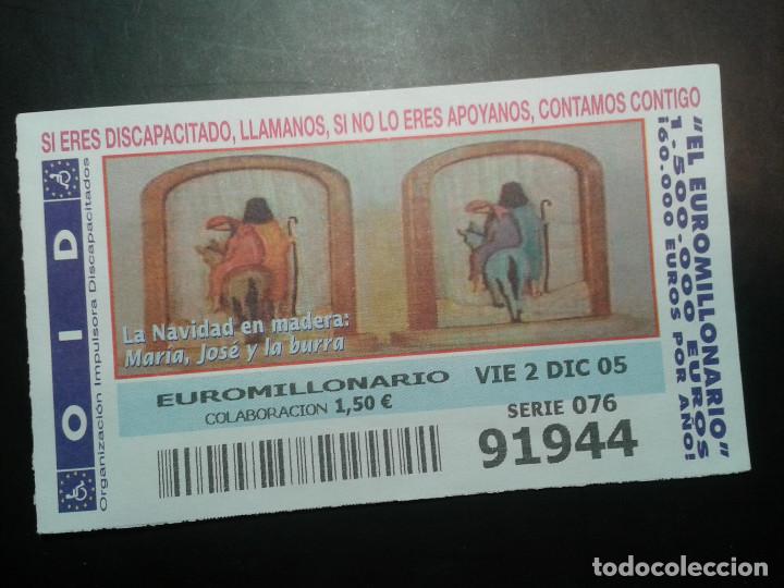 Coupon ONCE: CUPON OID (ORGANIZACI&Oacute;N IMPULSORA DISCAPACITADOS). 02/12/2005