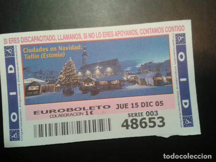 Coupon ONCE: CUPON OID (ORGANIZACI&Oacute;N IMPULSORA DISCAPACITADOS). 15/12/2005