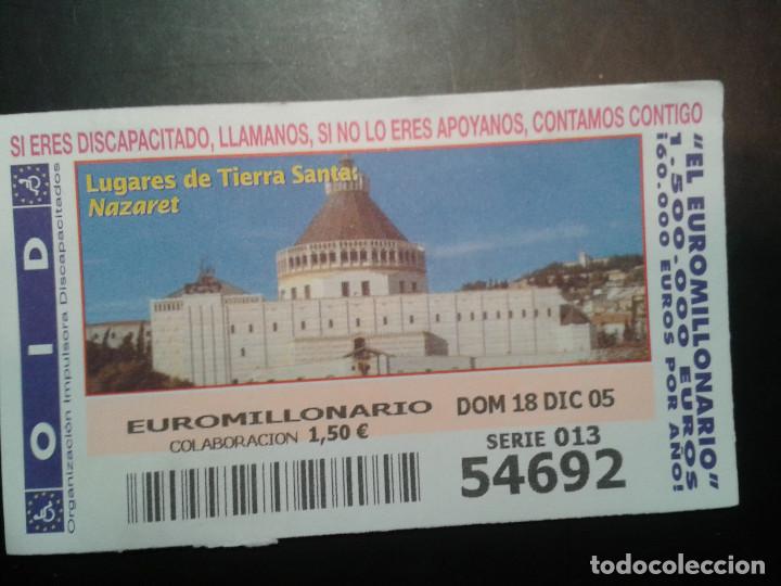 ONCE Coupons: CUPON OID (ORGANIZACI&Oacute;N IMPULSORA DISCAPACITADOS). 18/12/2005