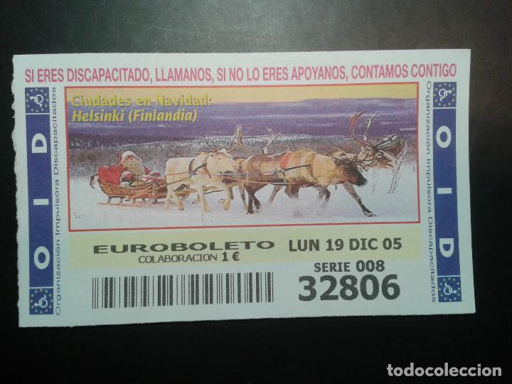 Coupon ONCE: CUPON OID (ORGANIZACI&Oacute;N IMPULSORA DISCAPACITADOS). 21/12/2005