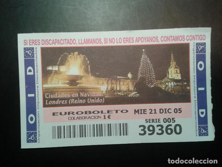 Coupon ONCE: CUPON OID (ORGANIZACI&Oacute;N IMPULSORA DISCAPACITADOS). 22/12/2005