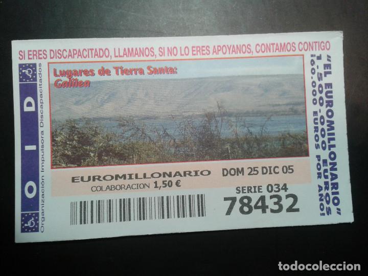 ONCE Coupons: CUPON OID (ORGANIZACI&Oacute;N IMPULSORA DISCAPACITADOS). 25/12/2005