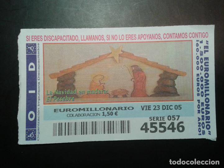 ONCE Coupons: CUPON OID (ORGANIZACI&Oacute;N IMPULSORA DISCAPACITADOS). 23/12/2005