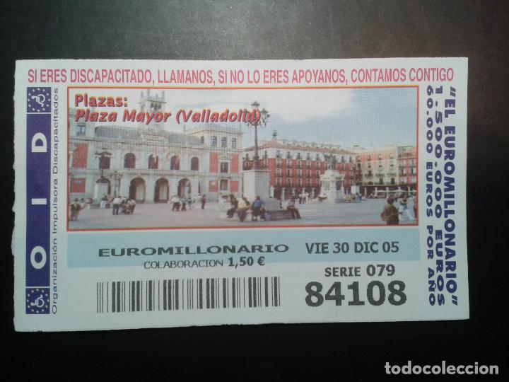 Coupon ONCE: CUPON OID (ORGANIZACI&Oacute;N IMPULSORA DISCAPACITADOS). 30/12/2005