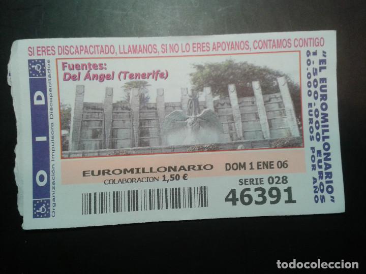 Coupon ONCE: CUPON OID (ORGANIZACI&Oacute;N IMPULSORA DISCAPACITADOS). 01/01/2006