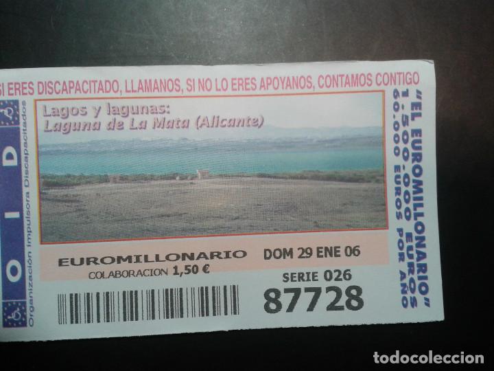 Coupon ONCE: CUPON OID (ORGANIZACI&Oacute;N IMPULSORA DISCAPACITADOS). 10/01/2006