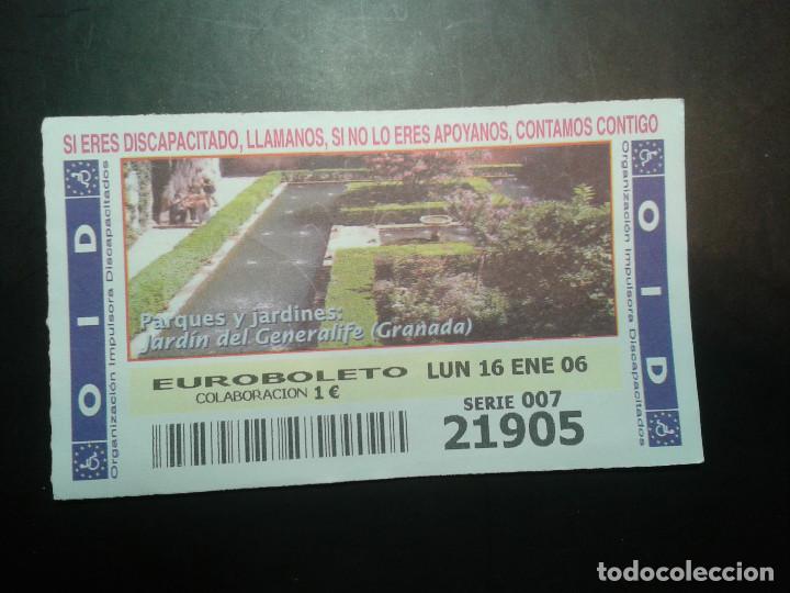 Coupon ONCE: CUPON OID (ORGANIZACI&Oacute;N IMPULSORA DISCAPACITADOS). 16/01/2006