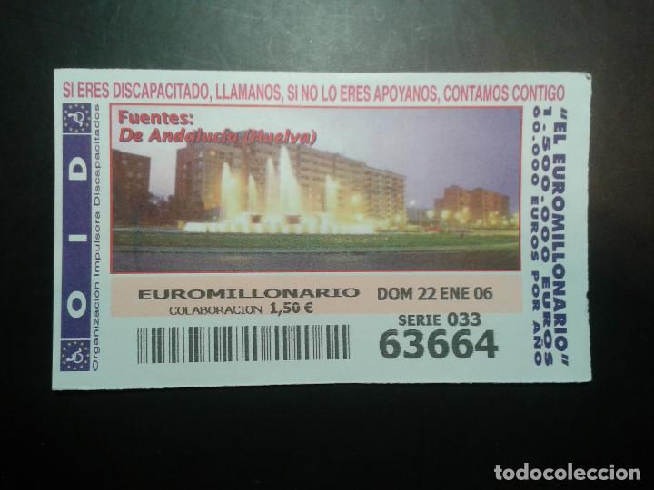 Coupon ONCE: CUPON OID (ORGANIZACI&Oacute;N IMPULSORA DISCAPACITADOS). 22/01/2006