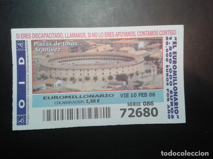 Coupon ONCE: CUPON OID (ORGANIZACI&Oacute;N IMPULSORA DISCAPACITADOS). 10/02/2006