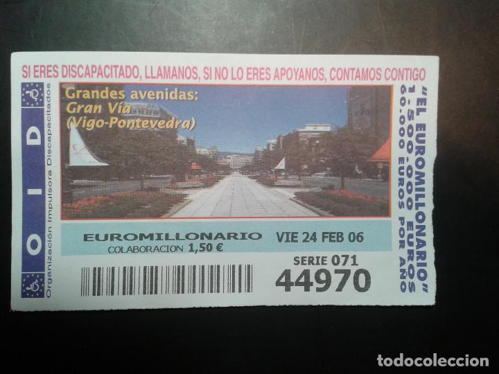 Coupon ONCE: CUPON OID (ORGANIZACI&Oacute;N IMPULSORA DISCAPACITADOS). 24/02/2006