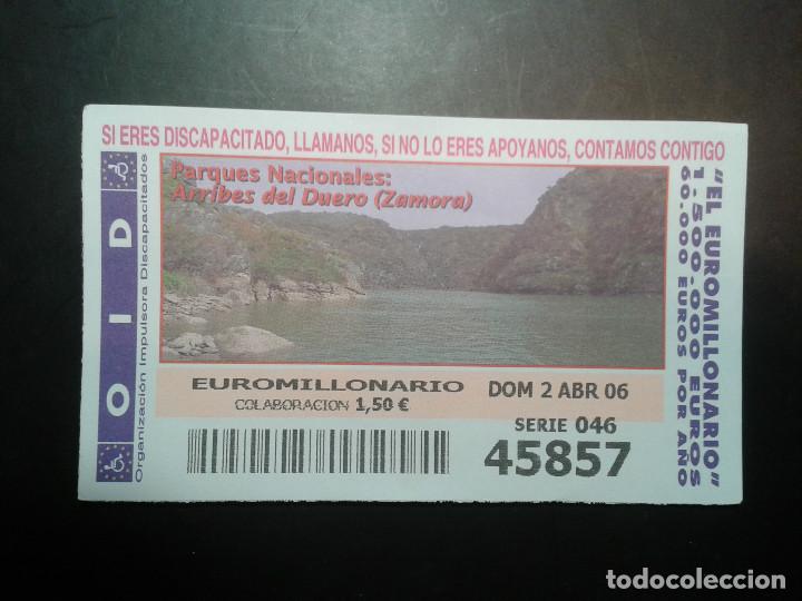 Coupon ONCE: CUPON OID (ORGANIZACI&Oacute;N IMPULSORA DISCAPACITADOS). 02/04/2006