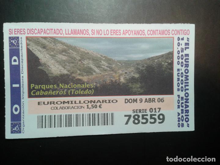 Coupon ONCE: CUPON OID (ORGANIZACI&Oacute;N IMPULSORA DISCAPACITADOS). 09/04/2006