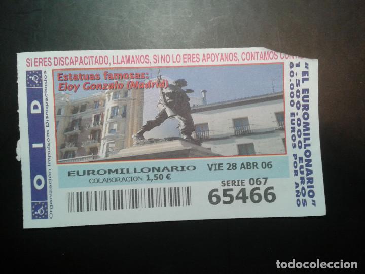 Coupon ONCE: CUPON OID (ORGANIZACI&Oacute;N IMPULSORA DISCAPACITADOS). 28/04/2006