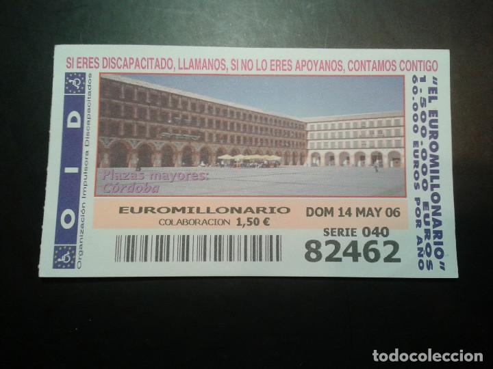 Coupon ONCE: CUPON OID (ORGANIZACI&Oacute;N IMPULSORA DISCAPACITADOS). 14/05/2006