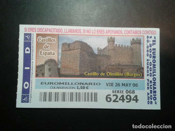 Coupon ONCE: CUPON OID (ORGANIZACI&Oacute;N IMPULSORA DISCAPACITADOS). 26/05/2006