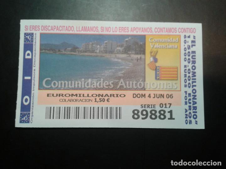 ONCE Coupons: CUPON OID (ORGANIZACI&Oacute;N IMPULSORA DISCAPACITADOS). 04/06/2006