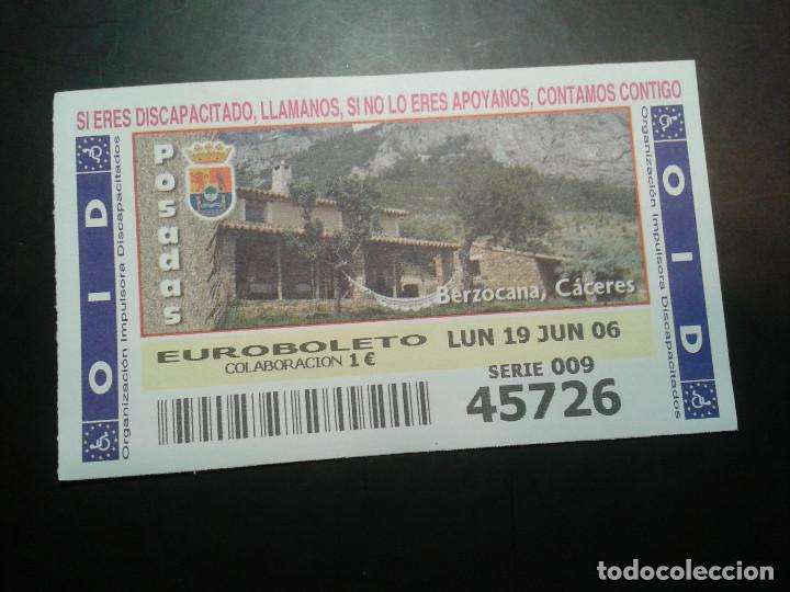 Billets ONCE: CUPON OID (ORGANIZACI&Oacute;N IMPULSORA DISCAPACITADOS). 19/06/2006