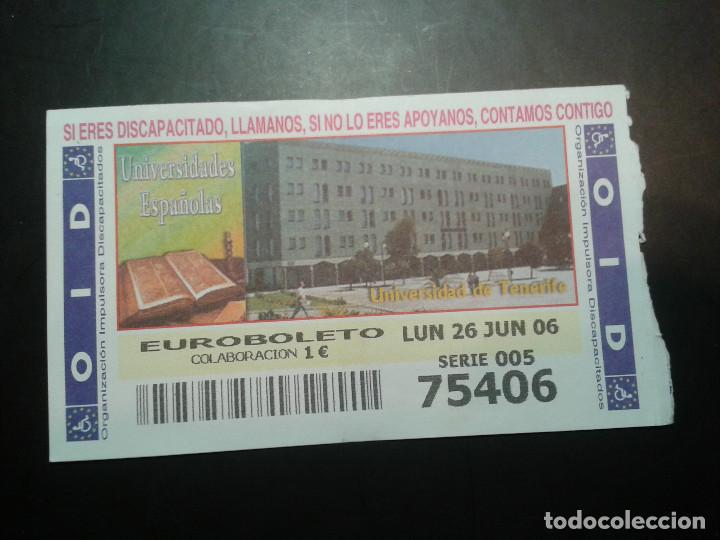 ONCE Coupons: CUPON OID (ORGANIZACI&Oacute;N IMPULSORA DISCAPACITADOS). 26/06/2006