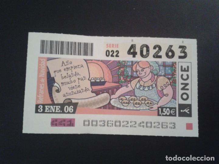 Billets ONCE: CUPON DE LA ONCE. 03/01/2006